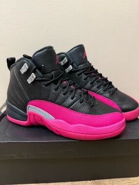 Jordan Air Jordan 12 Retro GG Black & Deadly Pink Box Label
